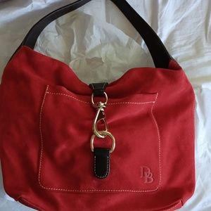 DOONEY BOURKE RED SUEDE BAG
